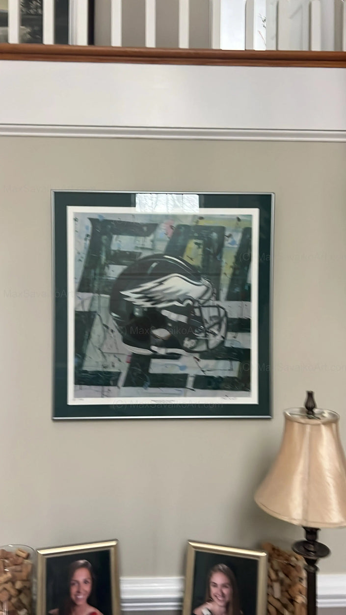 Philadelphia Eagles signed limited edition print - Framed     Max Savaiko Art Gallery