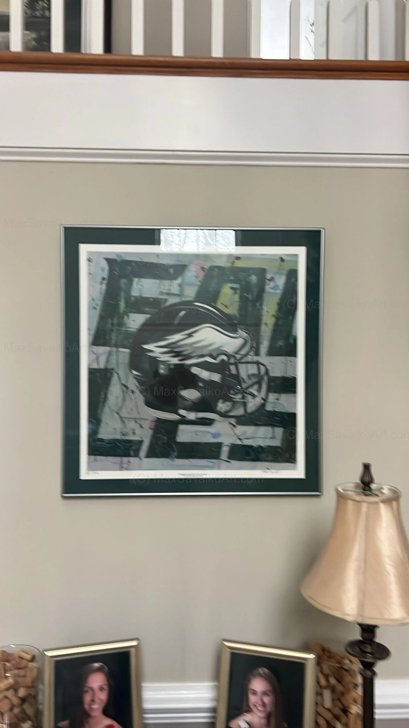 Philadelphia Eagles signed limited edition print - Framed     Max Savaiko Art Gallery