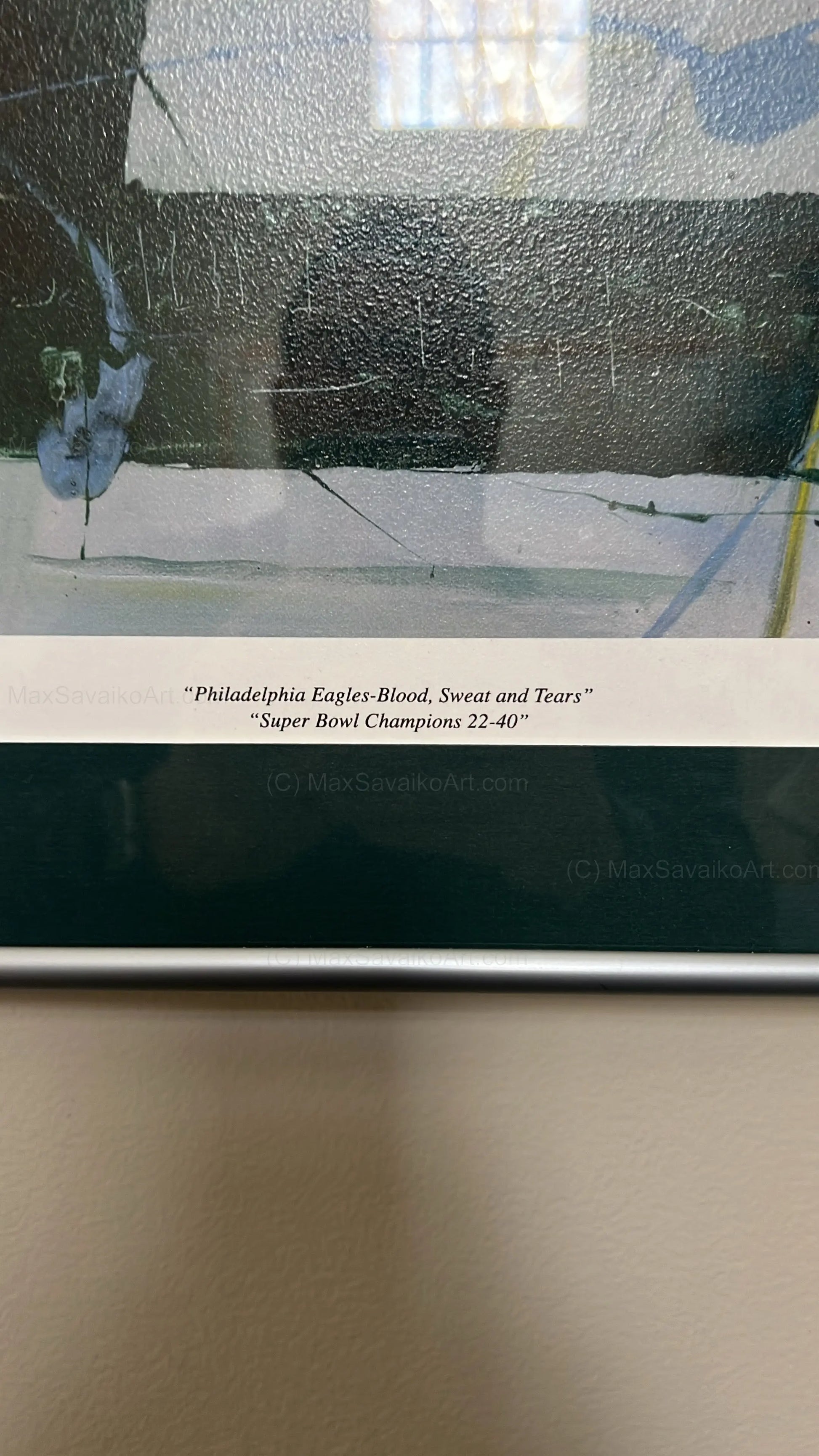 Philadelphia Eagles signed limited edition print - Framed     Max Savaiko Art Gallery