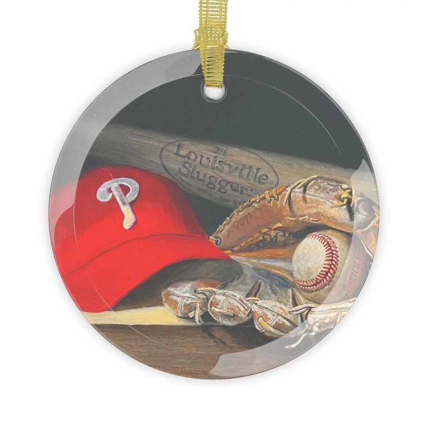 Philadelphia Phillies Cap Glass Ornament     Printify