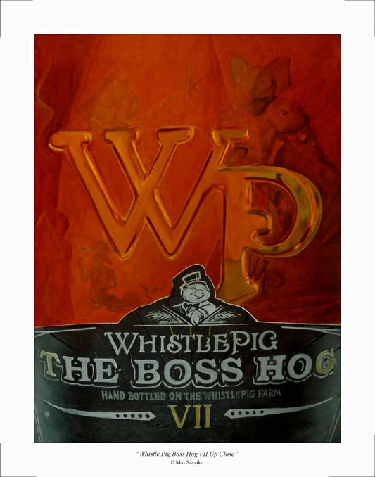 Premium Print - Whistle Pig Rye Whiskey Boss Hog VII Up Close - Max Savaiko Art Gallery