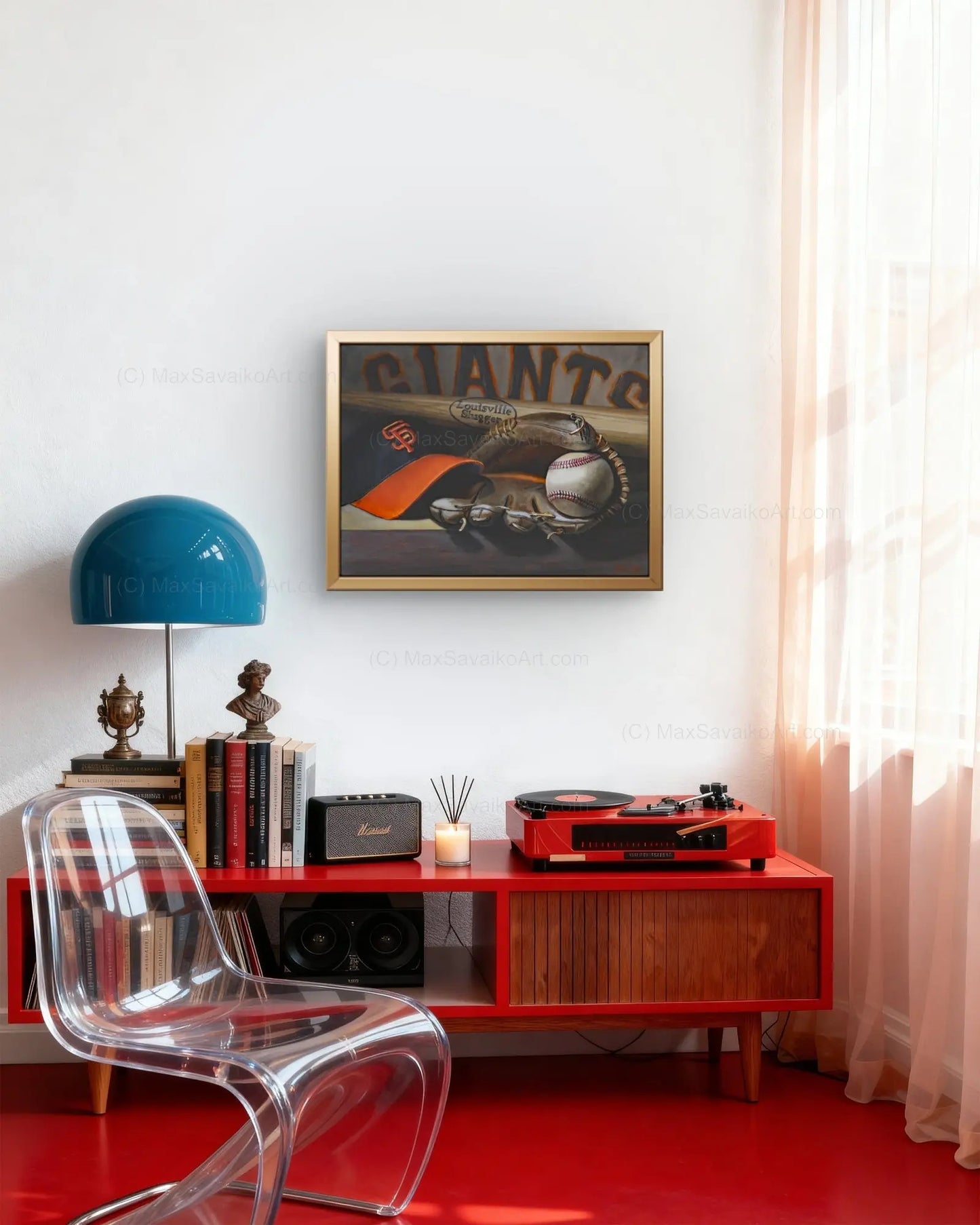 SF Giants Hat Original Oil Painting