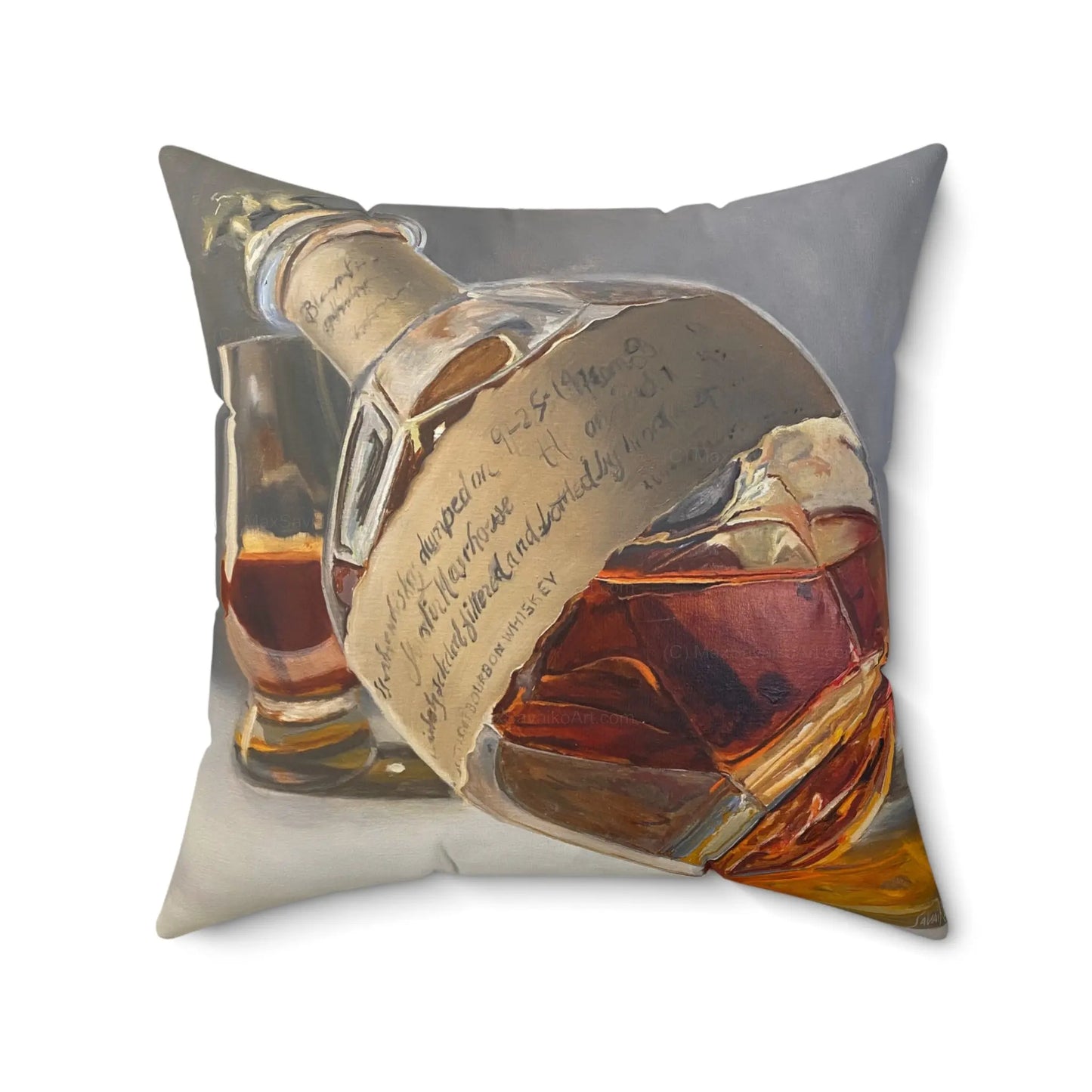 Savaiko Art - Blanton's Faux Suede Square Pillow     Printify