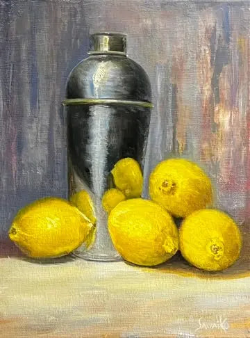 Still Life Painting  Lemon Drop     Max Savaiko Art