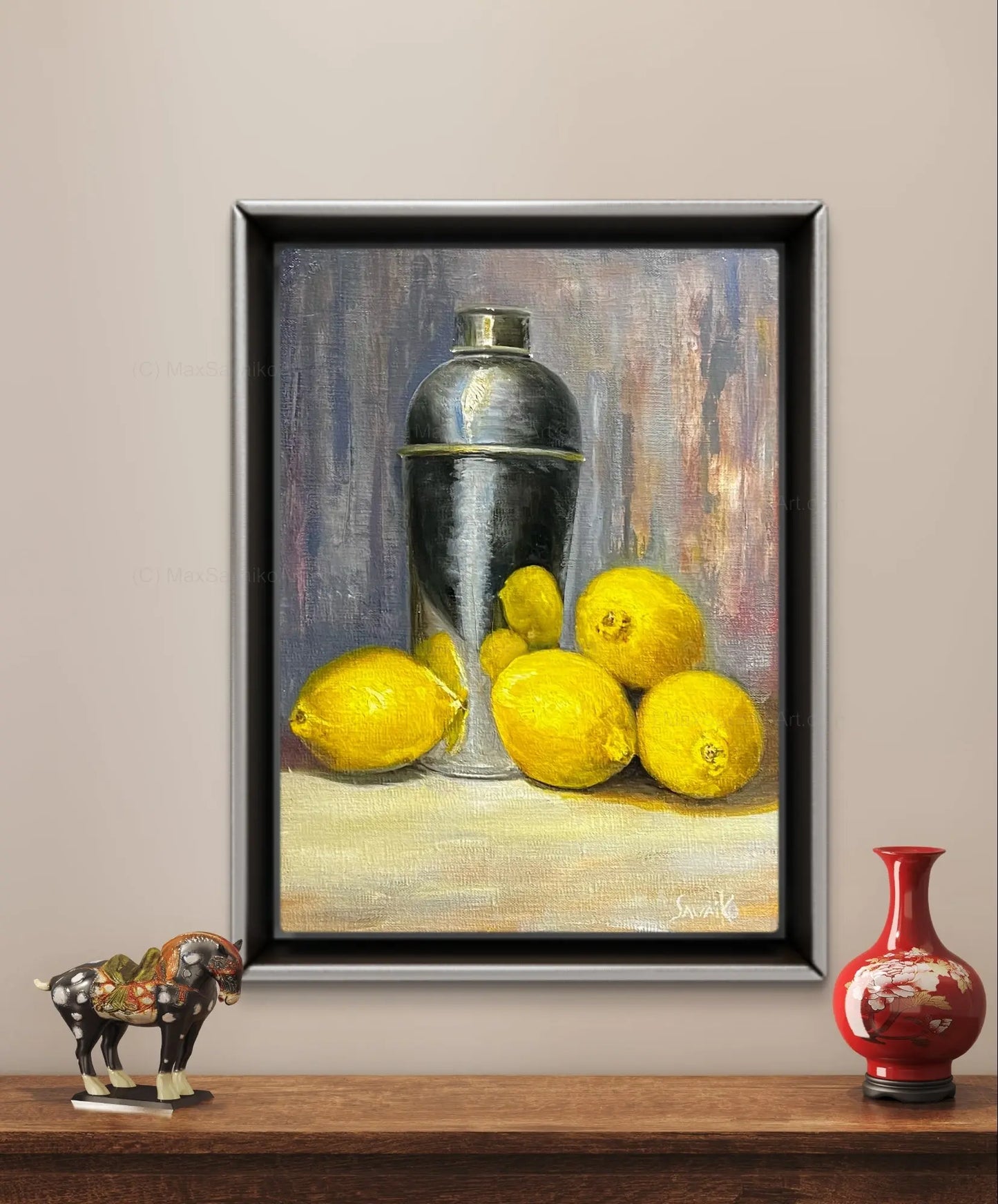 Still Life Painting Lemon Drop     Max Savaiko Art