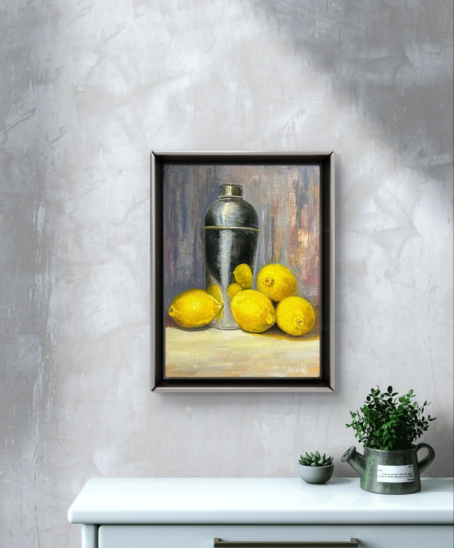 Still Life Painting Lemon Drop     Max Savaiko Art