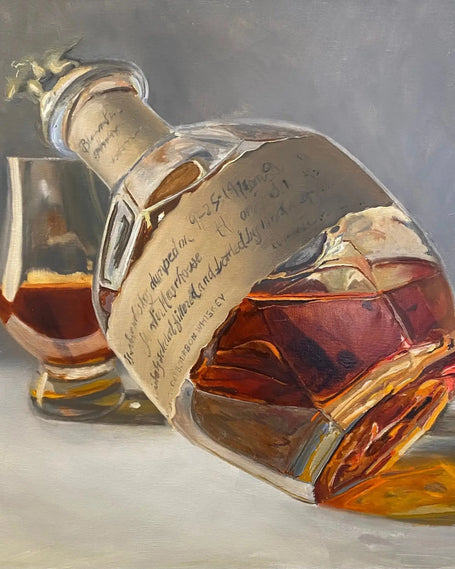 Bourbon Art - Blantons Single Barrel Bourbon Bottoms Up - Max Savaiko Art Gallery