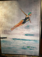 Load image into Gallery viewer, Original Oil Painting - Swan Dive
