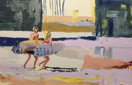 Oil Painting - To the beach - Max Savaiko Art